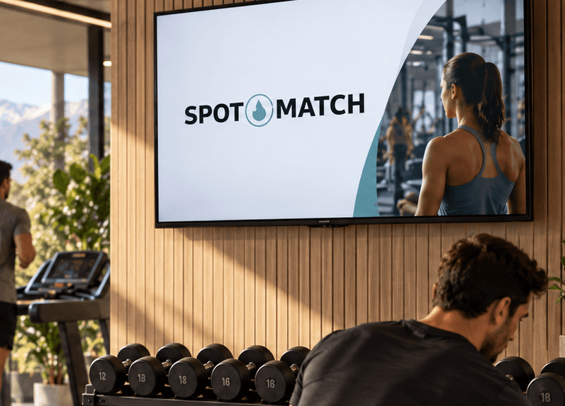 Local con pantalla SpotMatch